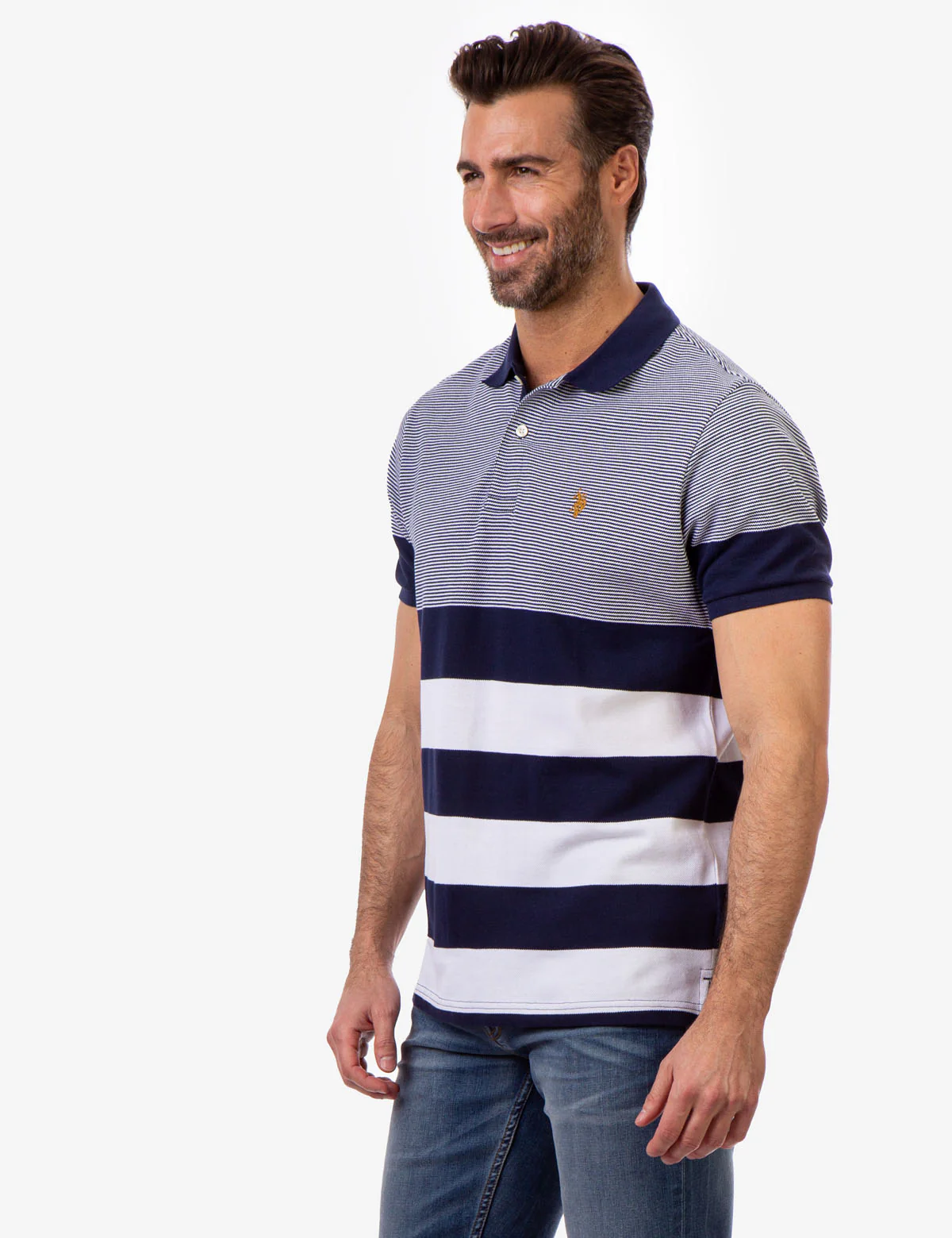 MULTI STRIPE PIQUE POLO SHIRT - Image 11