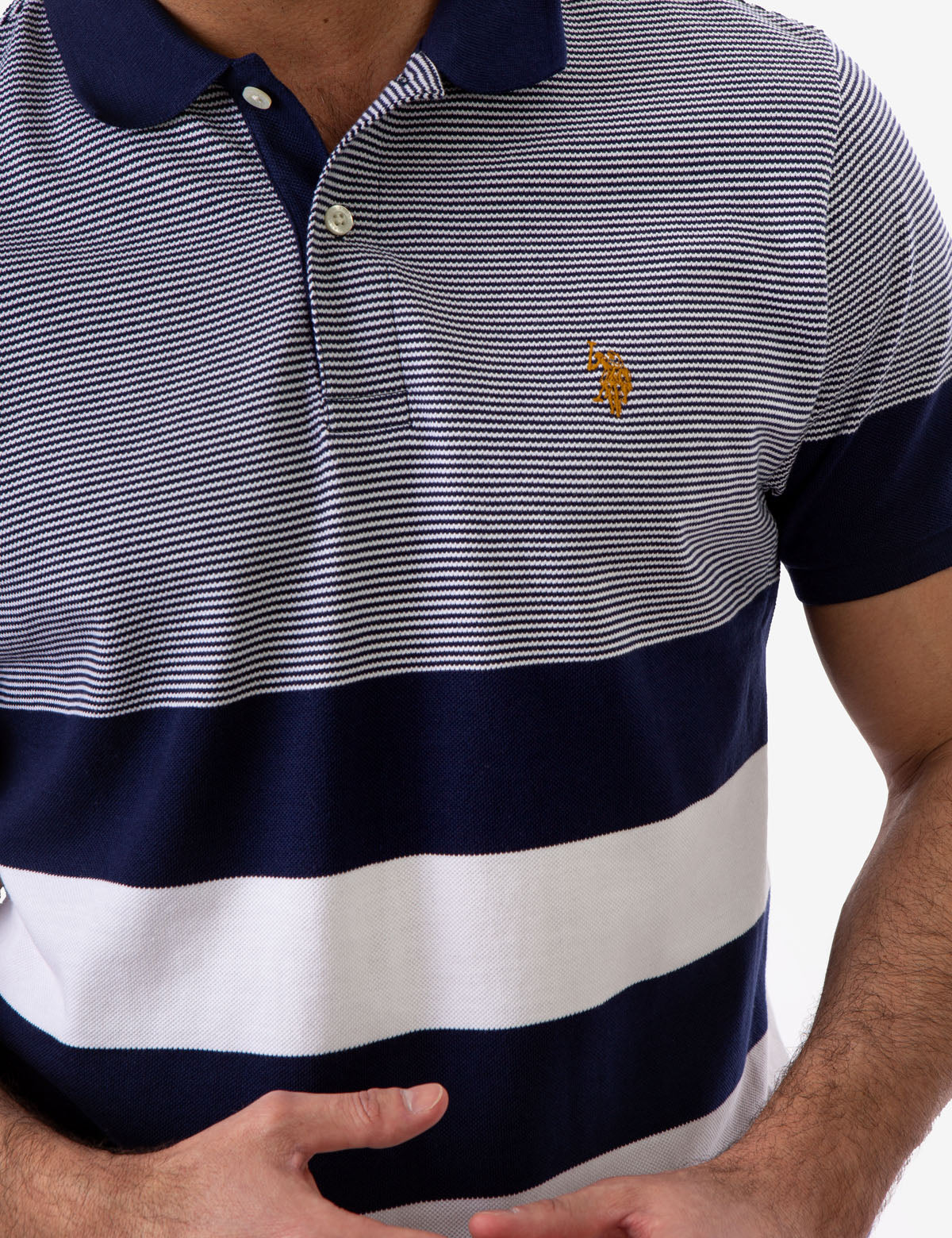 MULTI STRIPE PIQUE POLO SHIRT - Image 12