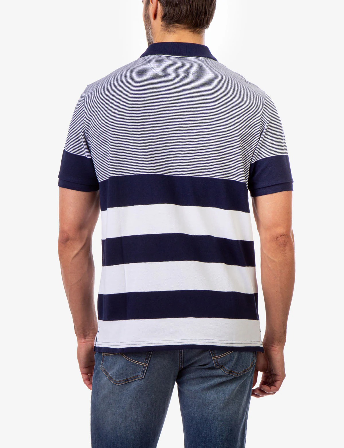 MULTI STRIPE PIQUE POLO SHIRT - Image 13