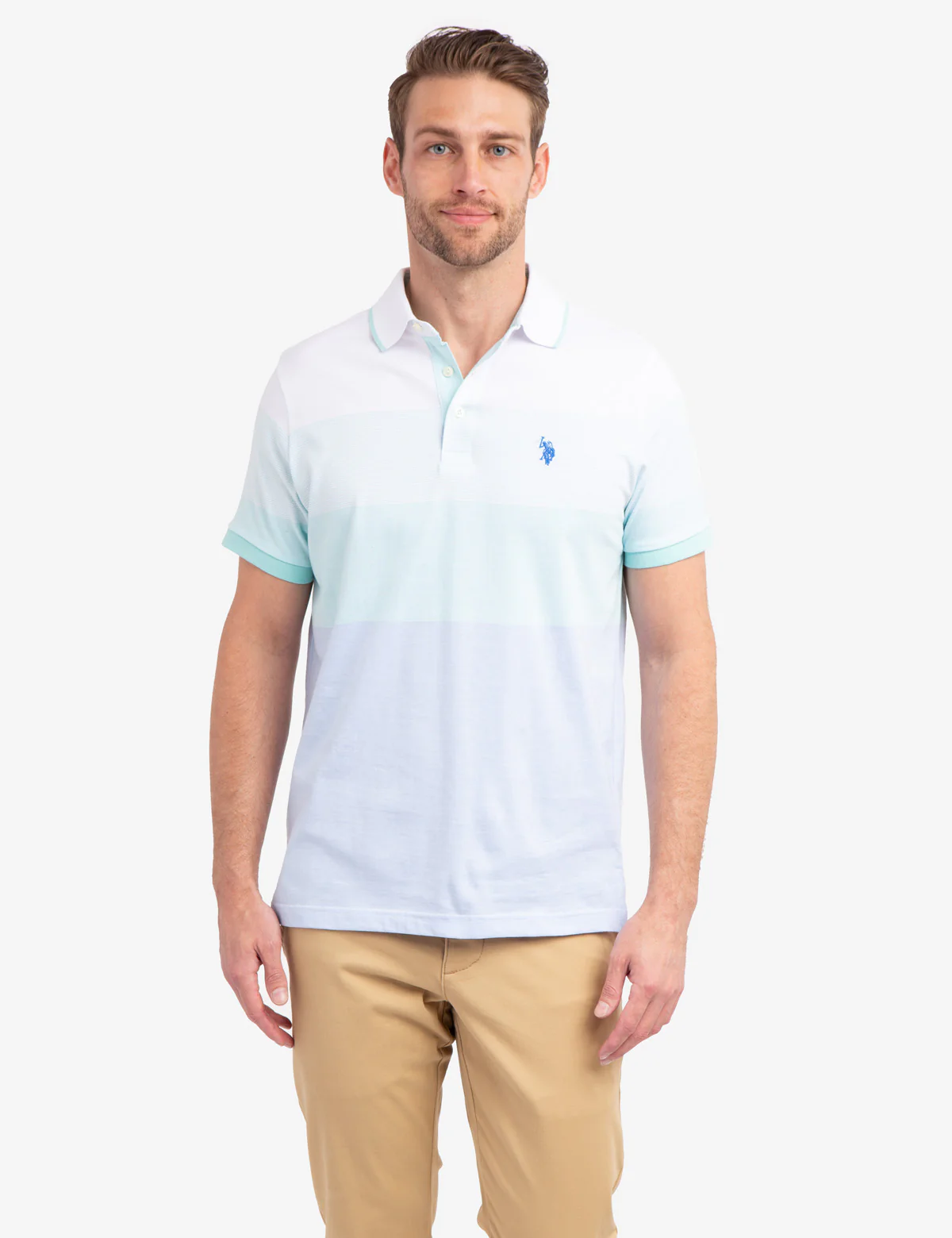 MULTI STRIPED JERSEY POLO SHIRT - Image 6