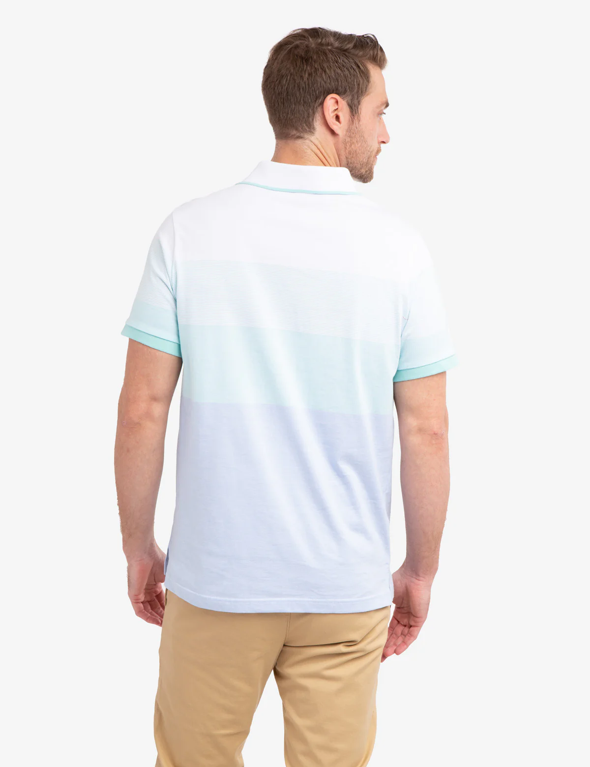 MULTI STRIPED JERSEY POLO SHIRT - Image 9
