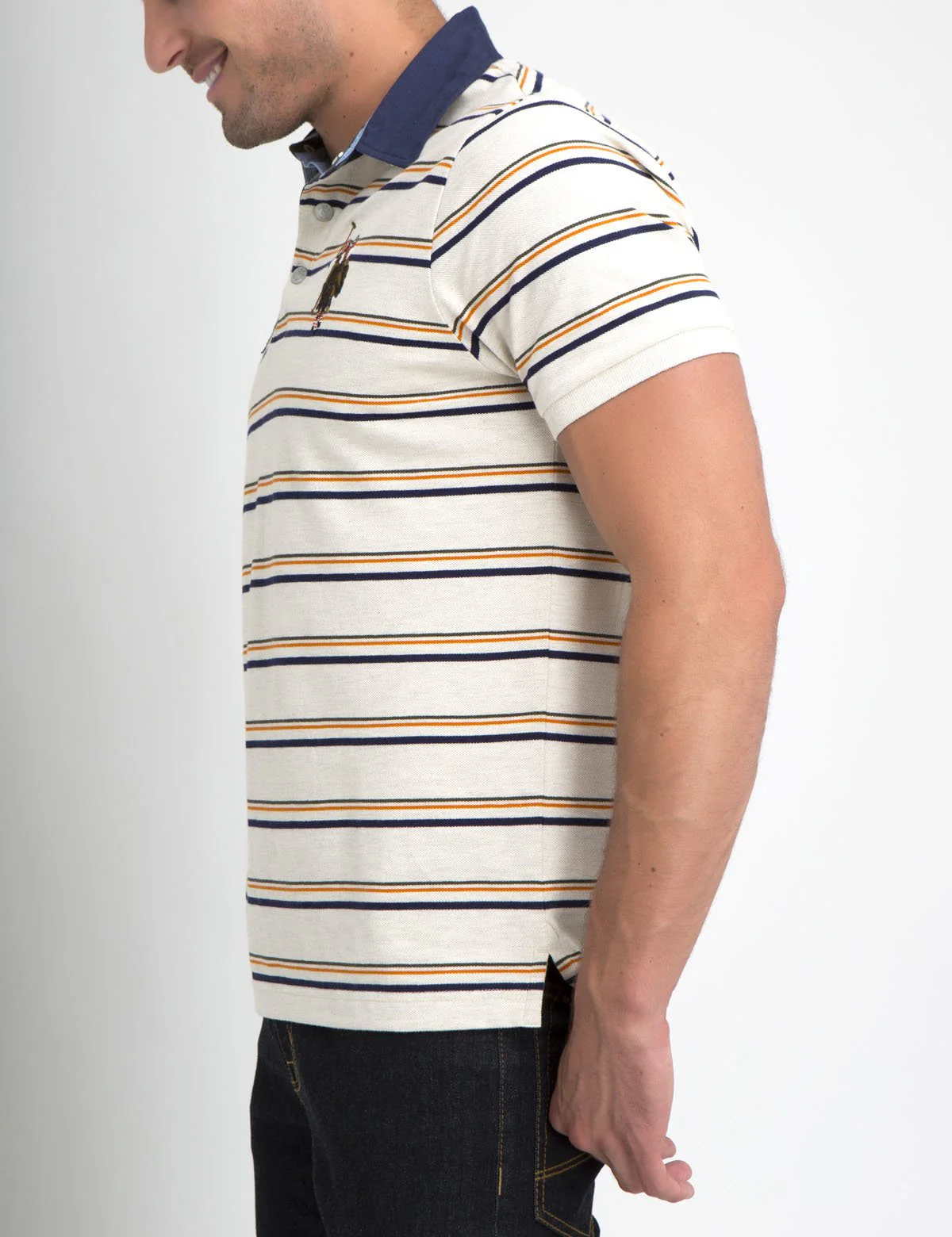 MULTI STRIPED POLO SHIRT - Image 12