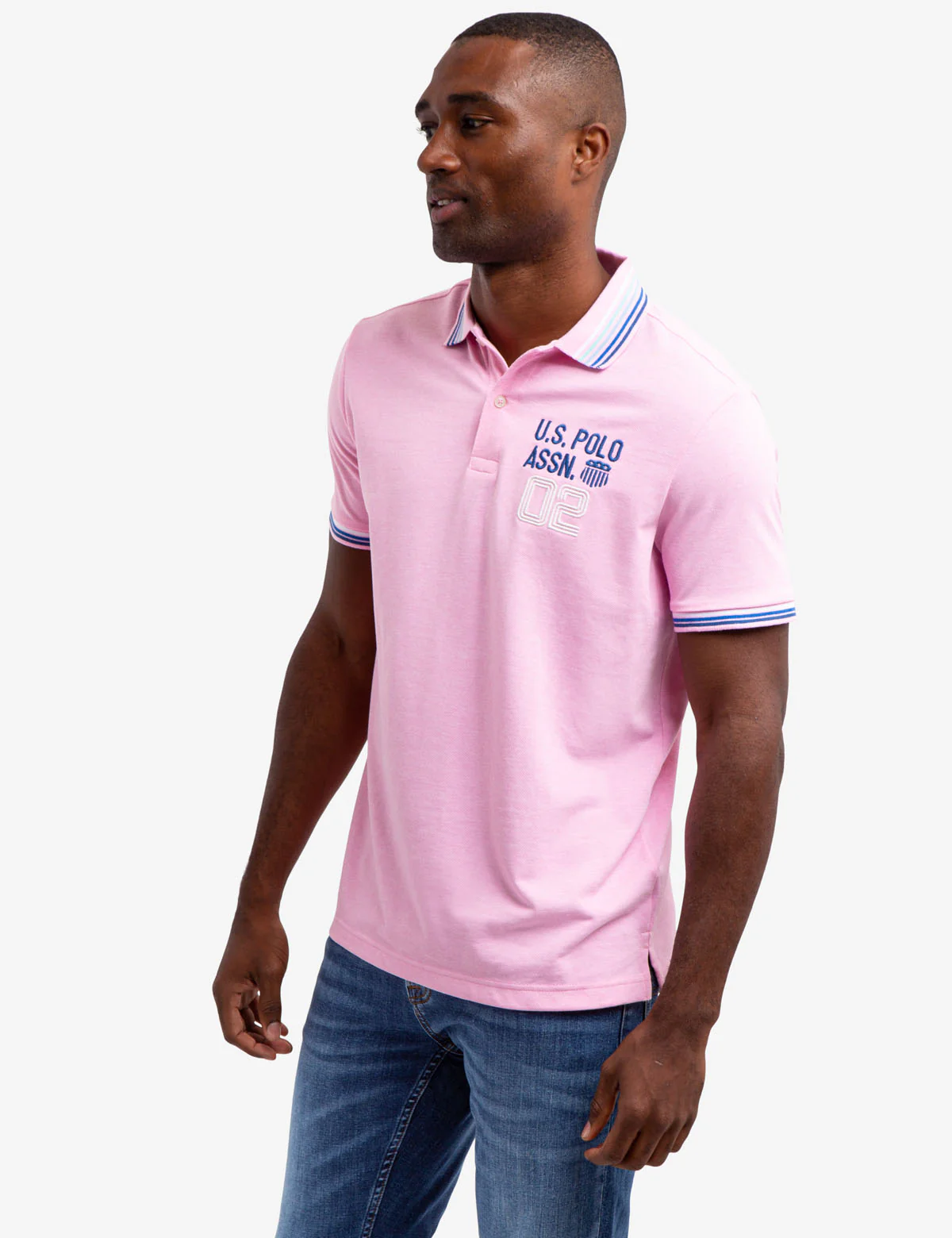 MULTI STRIPED RIB PIQUE POLO SHIRT - Image 11