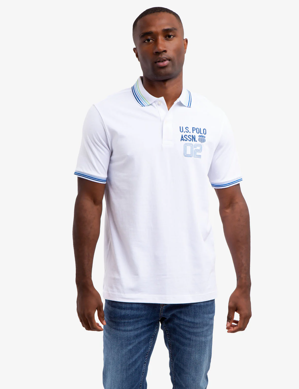 MULTI STRIPED RIB PIQUE POLO SHIRT - Image 5