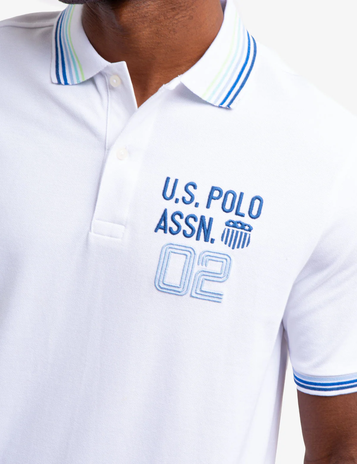 MULTI STRIPED RIB PIQUE POLO SHIRT - Image 6