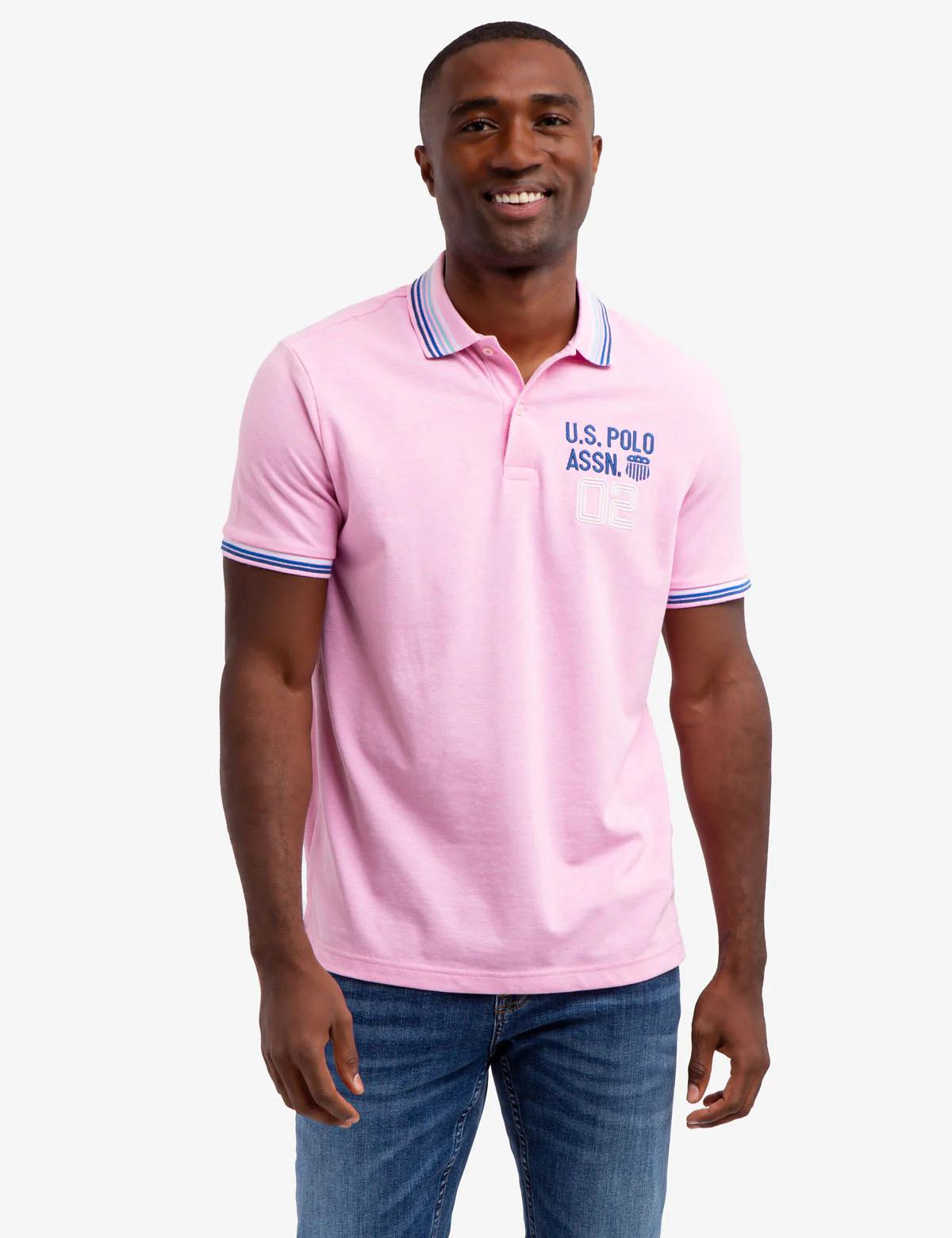 MULTI STRIPED RIB PIQUE POLO SHIRT - Image 9
