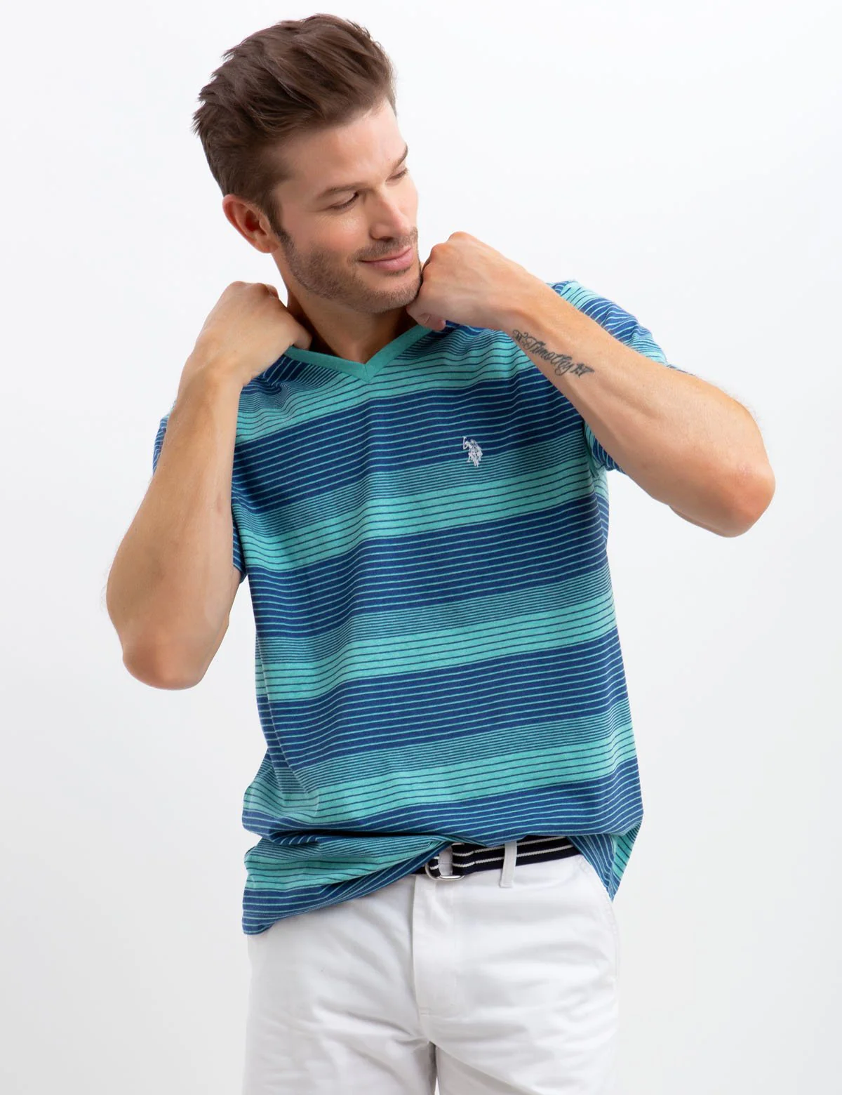 MULTI STRIPED T-SHIRT - Image 4