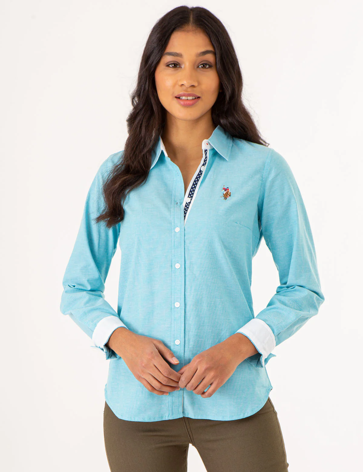 MULTI TONAL SMALL LOGO OXFORD SHIRT