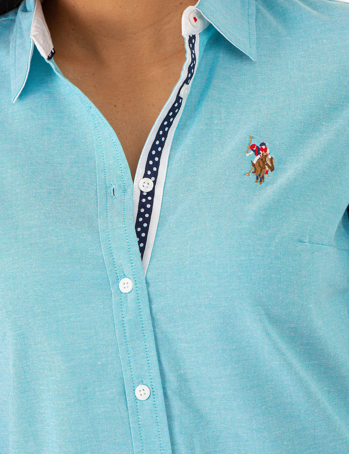 MULTI TONAL SMALL LOGO OXFORD SHIRT - Image 3