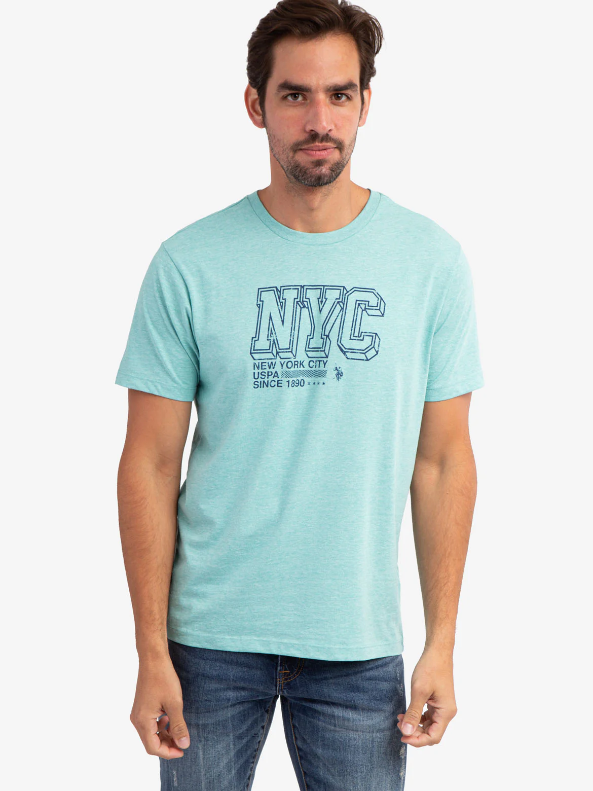 NEW YORK GRAPHIC PRINT JERSEY T-SHIRT