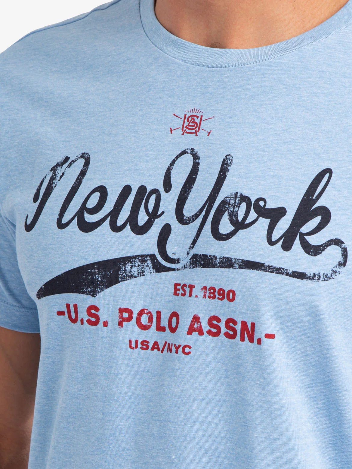 NEW YORK SCRIPT PRINT JERSEY T-SHIRT - Image 3
