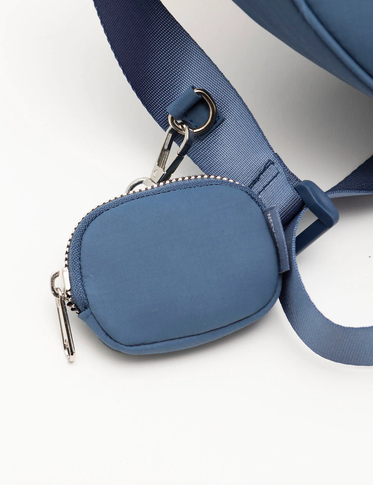 NYLON CRESCENT CROSSBODY BAG WITH ZIPPER POUCH - Image 10