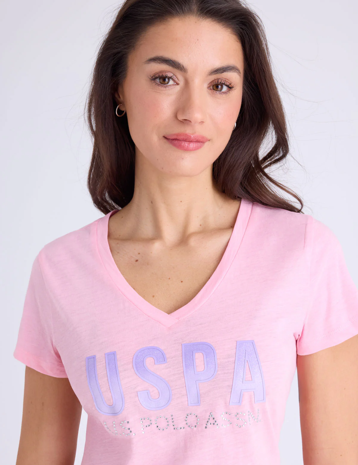 OMBRE STONE RHINESTONE V-NECK T-SHIRT - Image 10