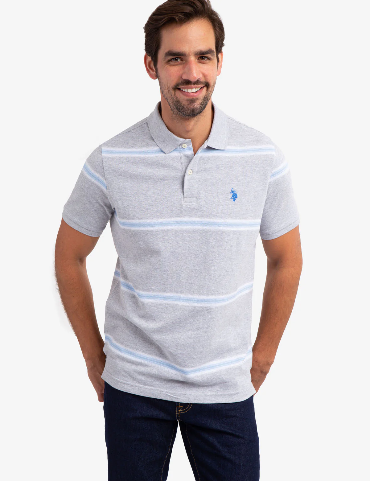 OMBRE STRIPE PIQUE POLO SHIRT - Image 11