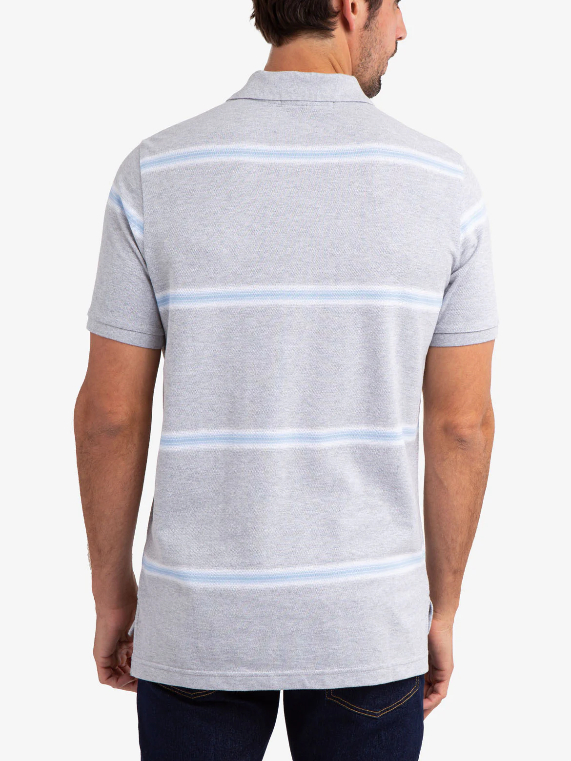 OMBRE STRIPE PIQUE POLO SHIRT - Image 14