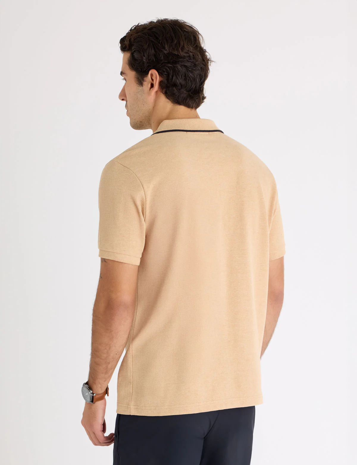 OTTOMAN KNIT COLORBLOCK POLO SHIRT - Image 10