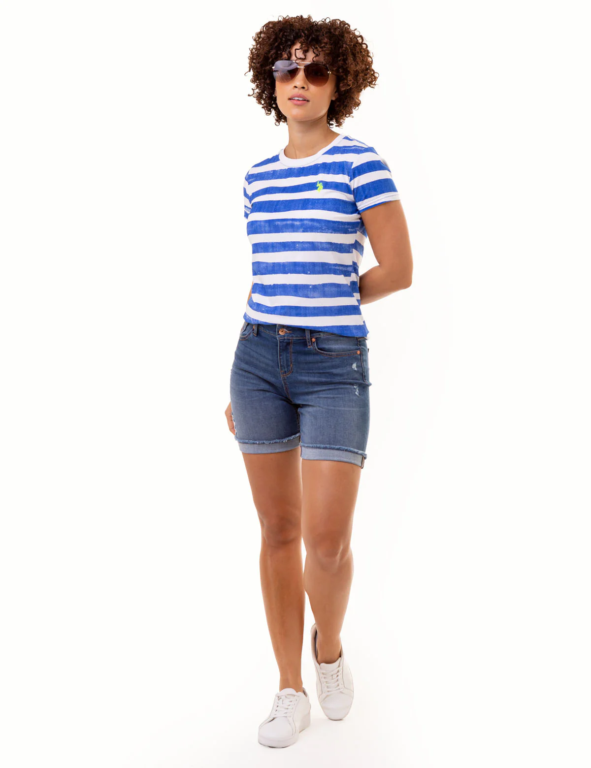 PAINT STRIPE CREW NECK T-SHIRT - Image 13