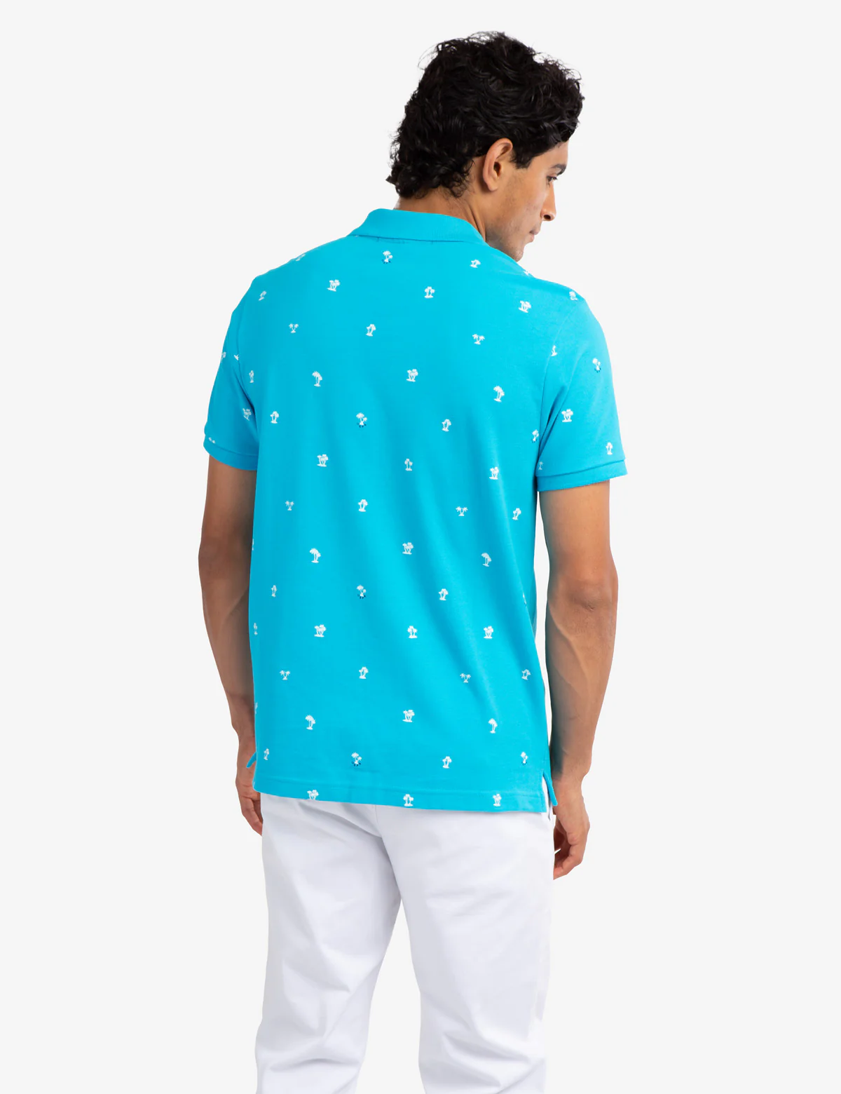 PALM PRINT PIQUE POLO SHIRT - Image 11