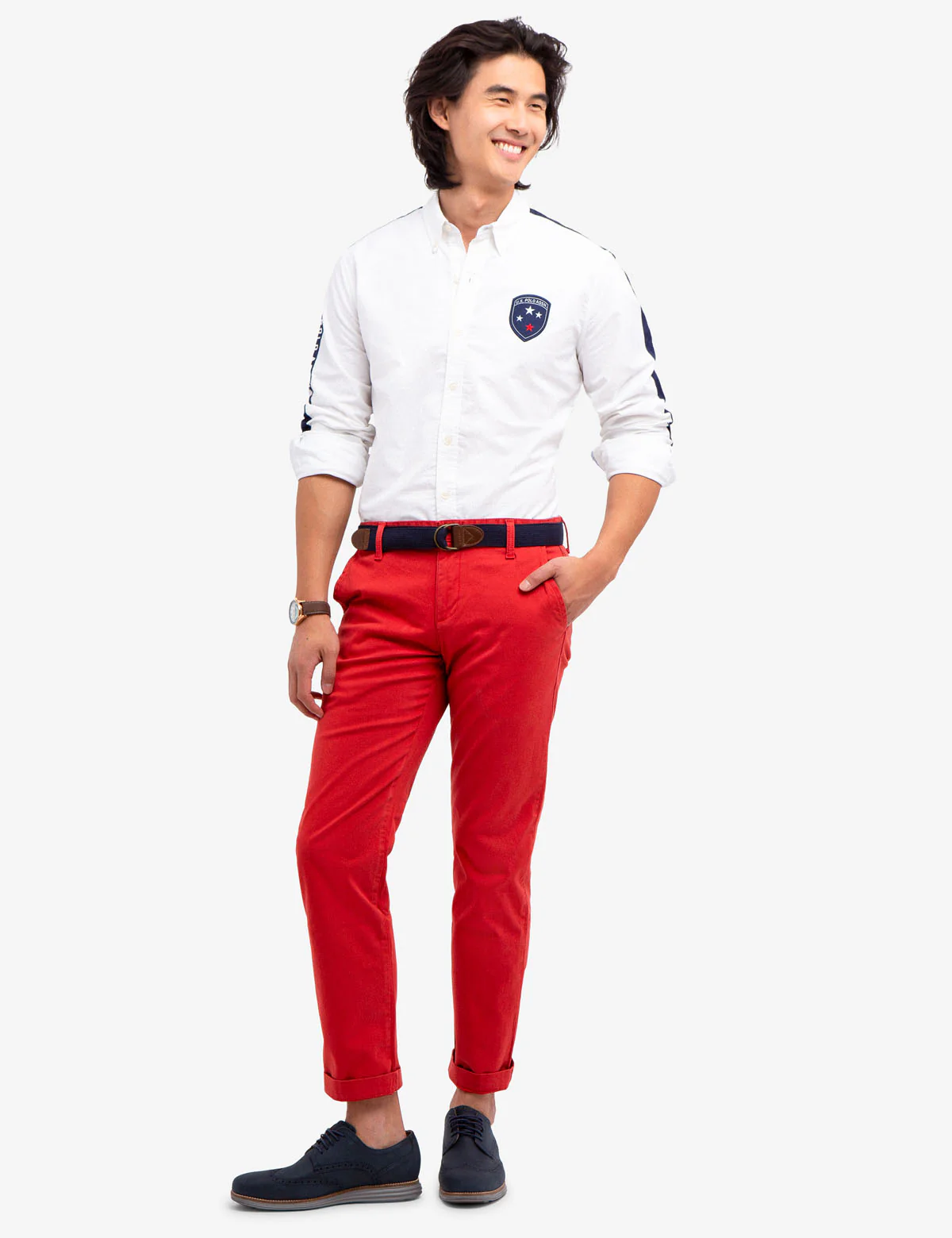 NO-TUCK PATCH STRIPE SHIRT - Image 3