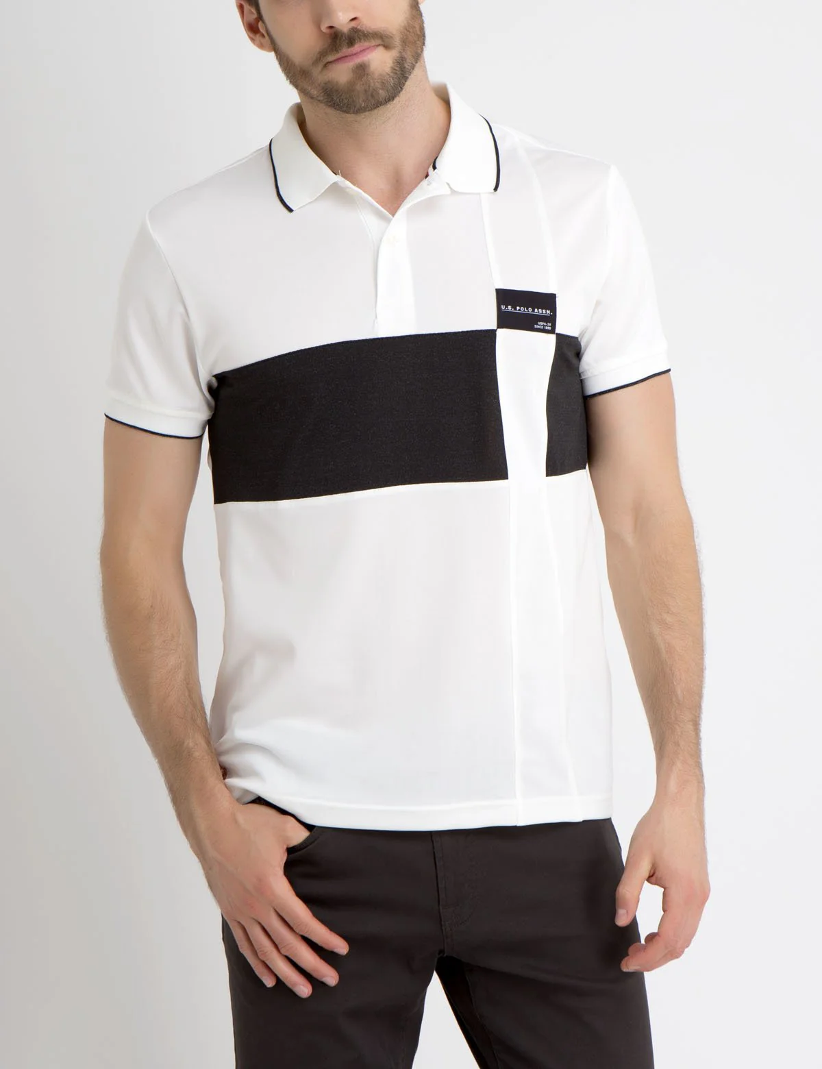 PATCHED COLORBLOCK POLO SHIRT - Image 10