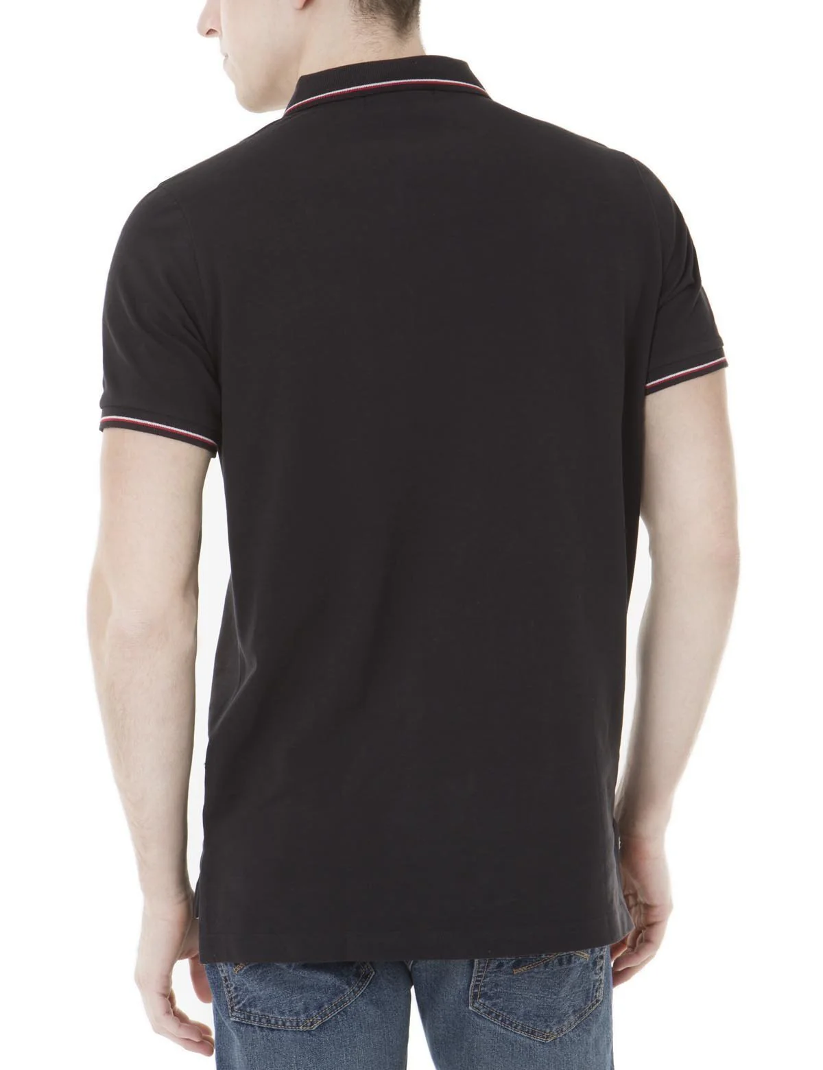 Patched Logo Tipped Polo Shirt
