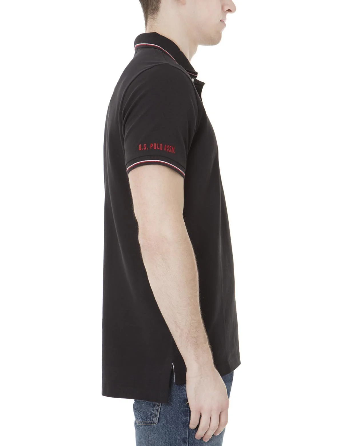 Patched Logo Tipped Polo Shirt - Image 2