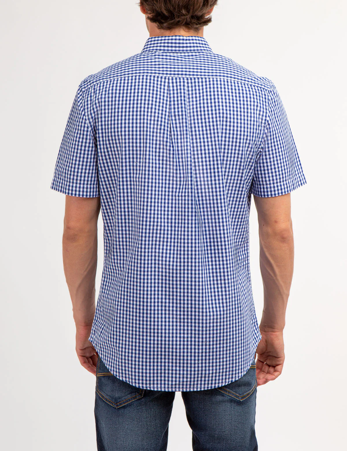 PEACHED POPLIN PLAID SHORT SLEEVE SHIRT - Image 3