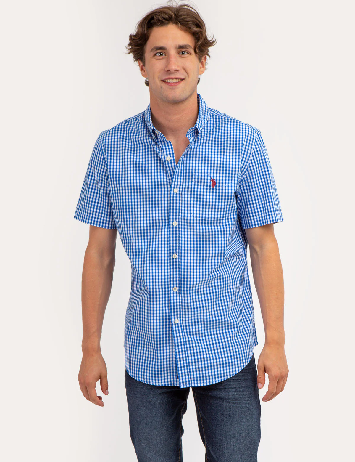 PEACHED POPLIN PLAID SHORT SLEEVE SHIRT - Image 9