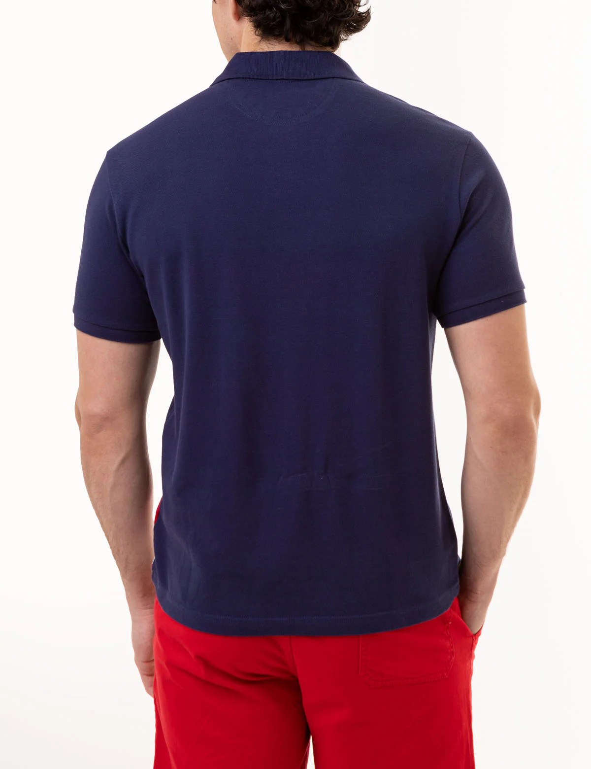 PIECED DIAGONAL SASH PIQUE POLO SHIRT - Image 6