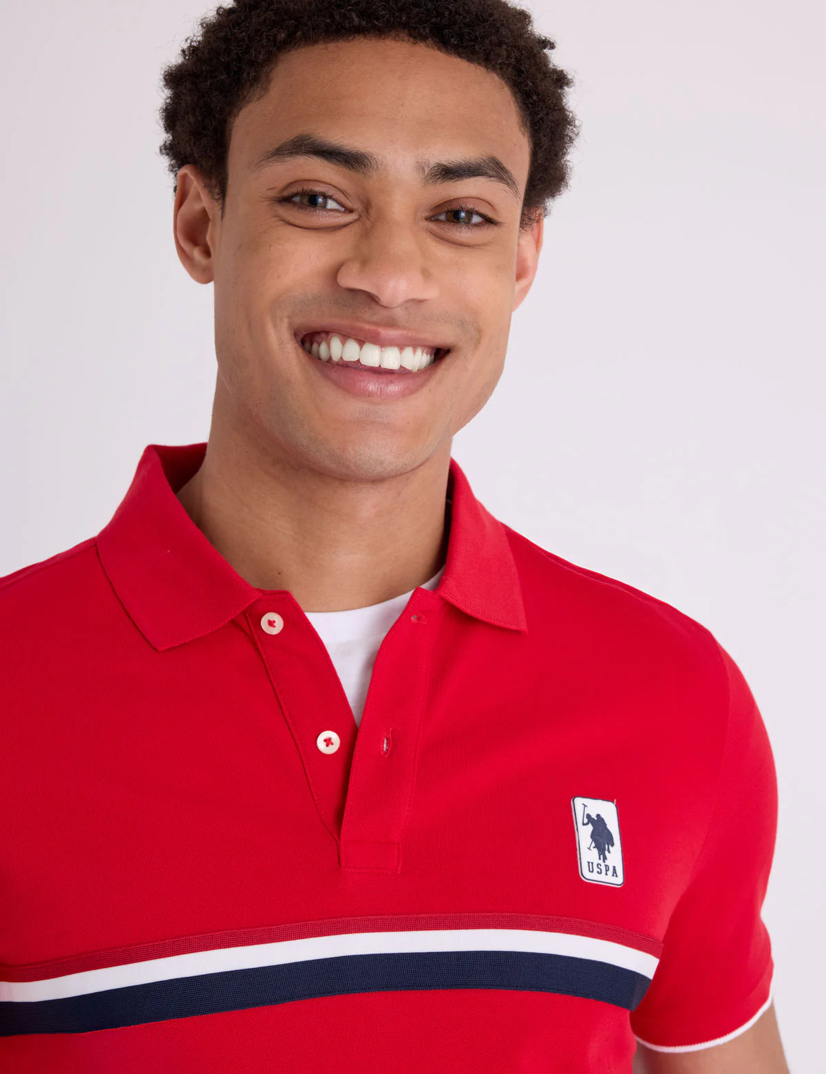 PIECED SIGNATURE STRIPE PIQUE POLO SHIRT - Image 10