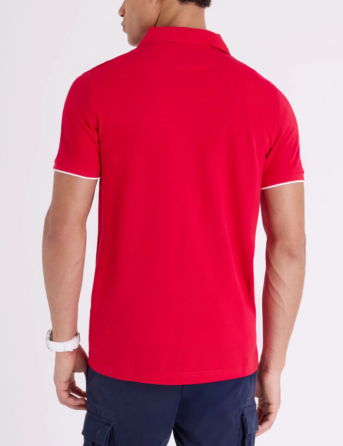 PIECED SIGNATURE STRIPE PIQUE POLO SHIRT - Image 12