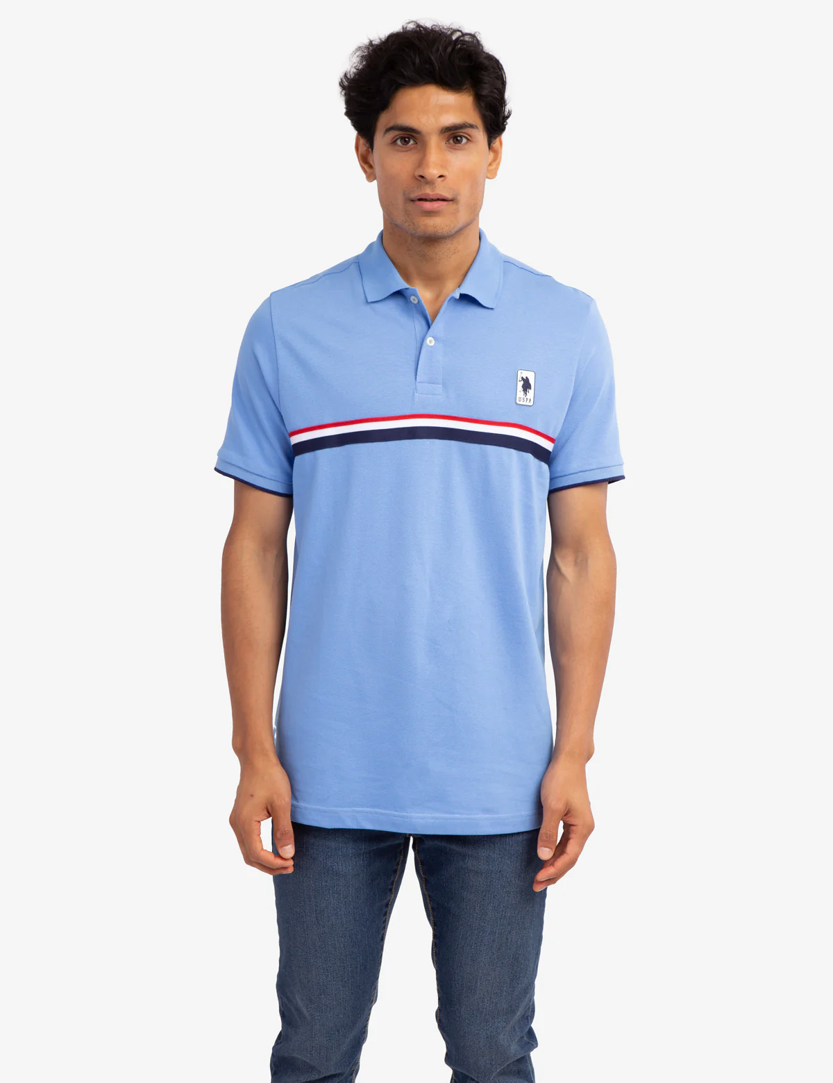 PIECED SIGNATURE STRIPE PIQUE POLO SHIRT - Image 13