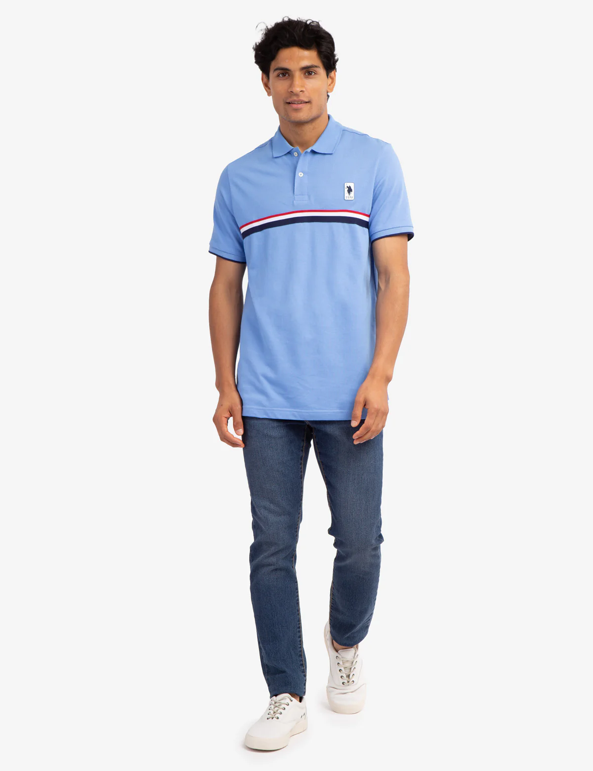 PIECED SIGNATURE STRIPE PIQUE POLO SHIRT - Image 14