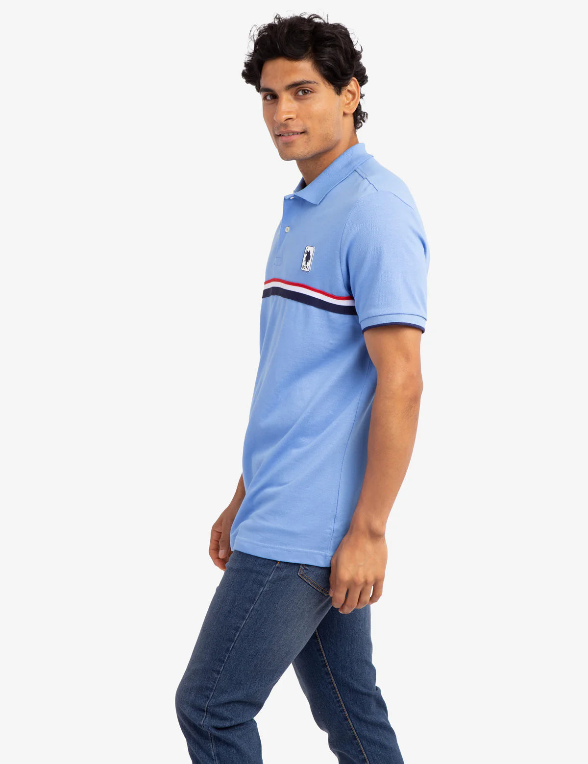 PIECED SIGNATURE STRIPE PIQUE POLO SHIRT - Image 15
