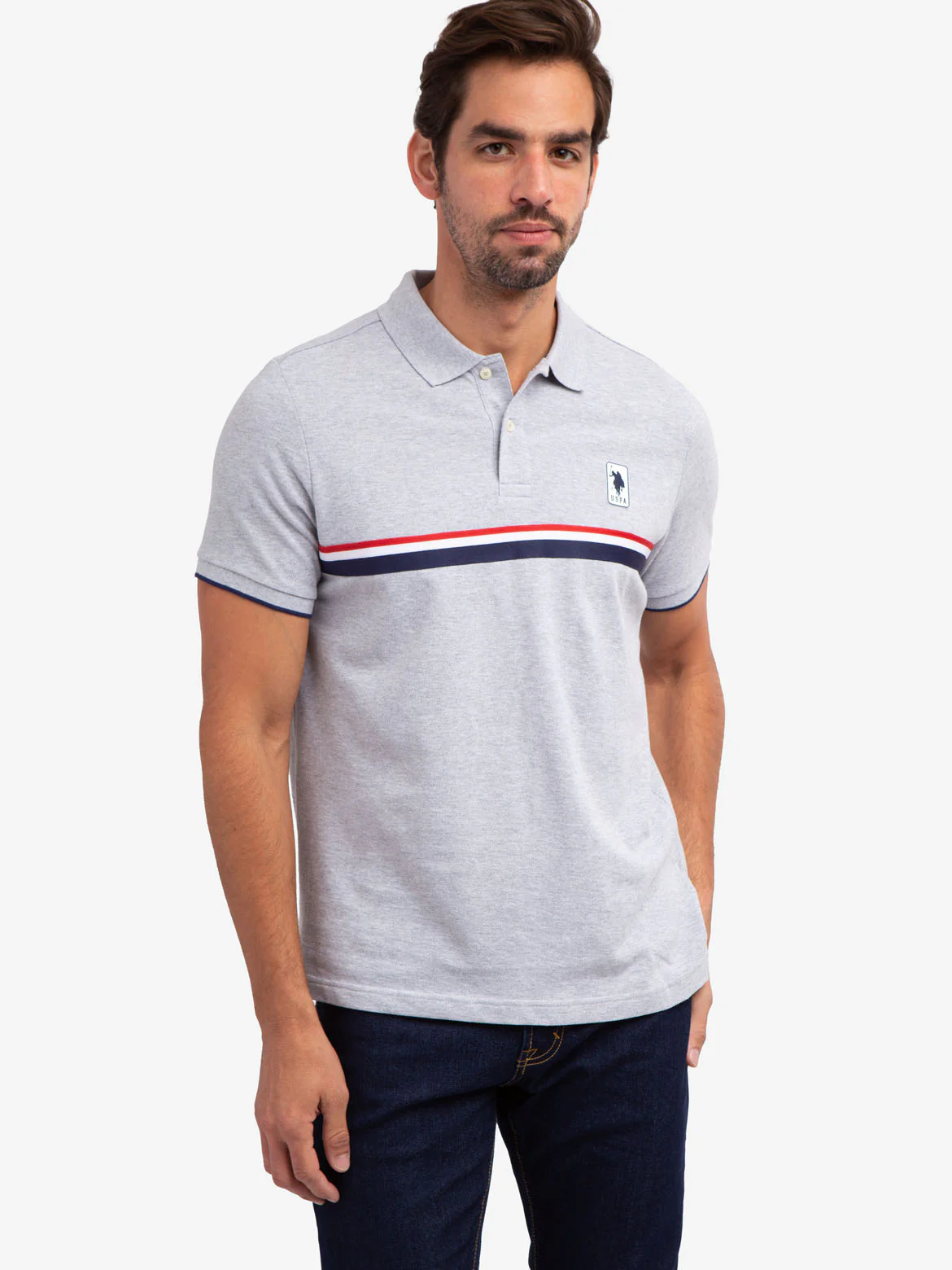 PIECED SIGNATURE STRIPE PIQUE POLO SHIRT - Image 18