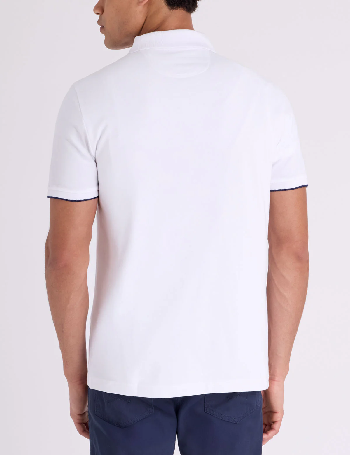 PIECED SIGNATURE STRIPE PIQUE POLO SHIRT - Image 8