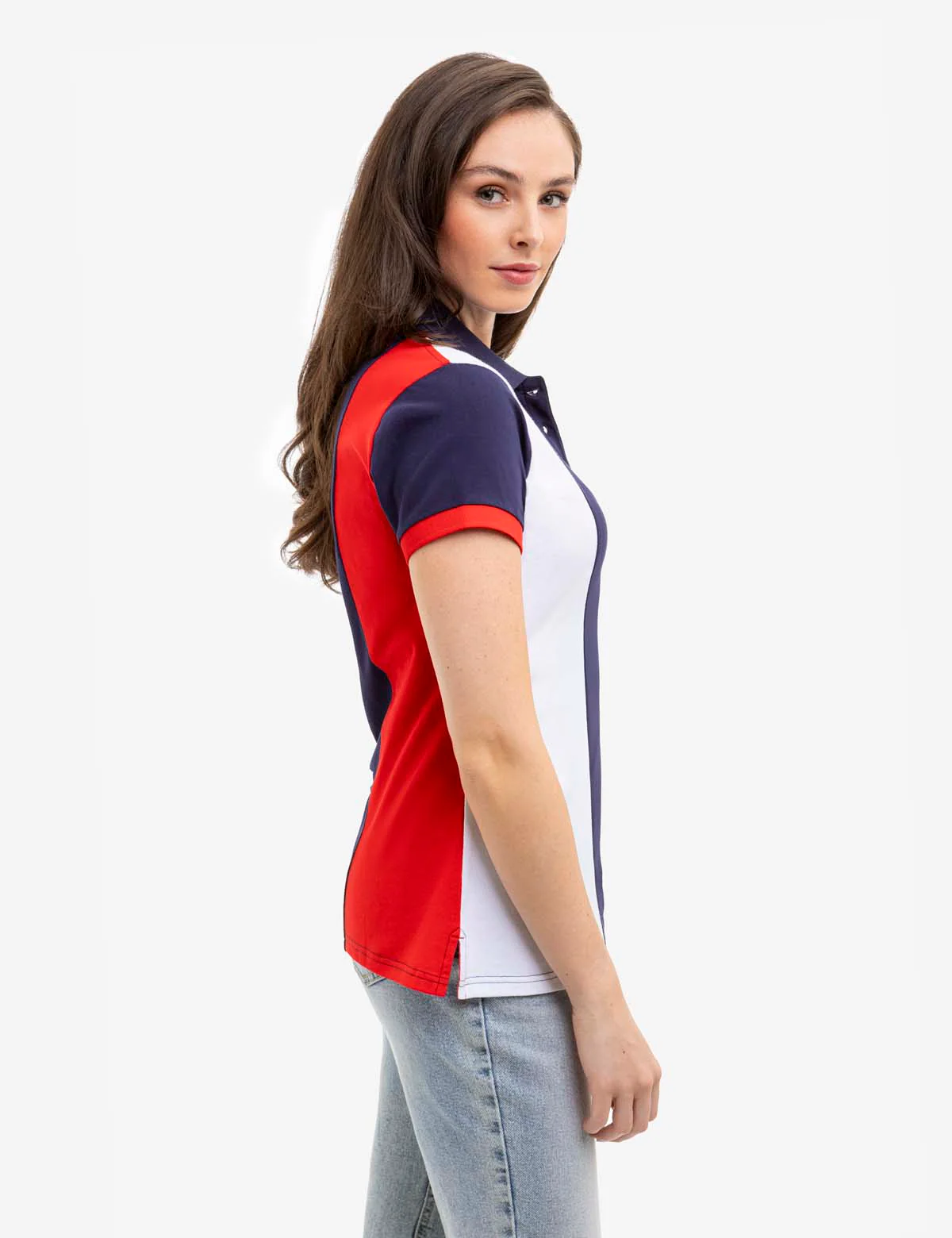 PIECED STRIPE POLO SHIRT - Image 3