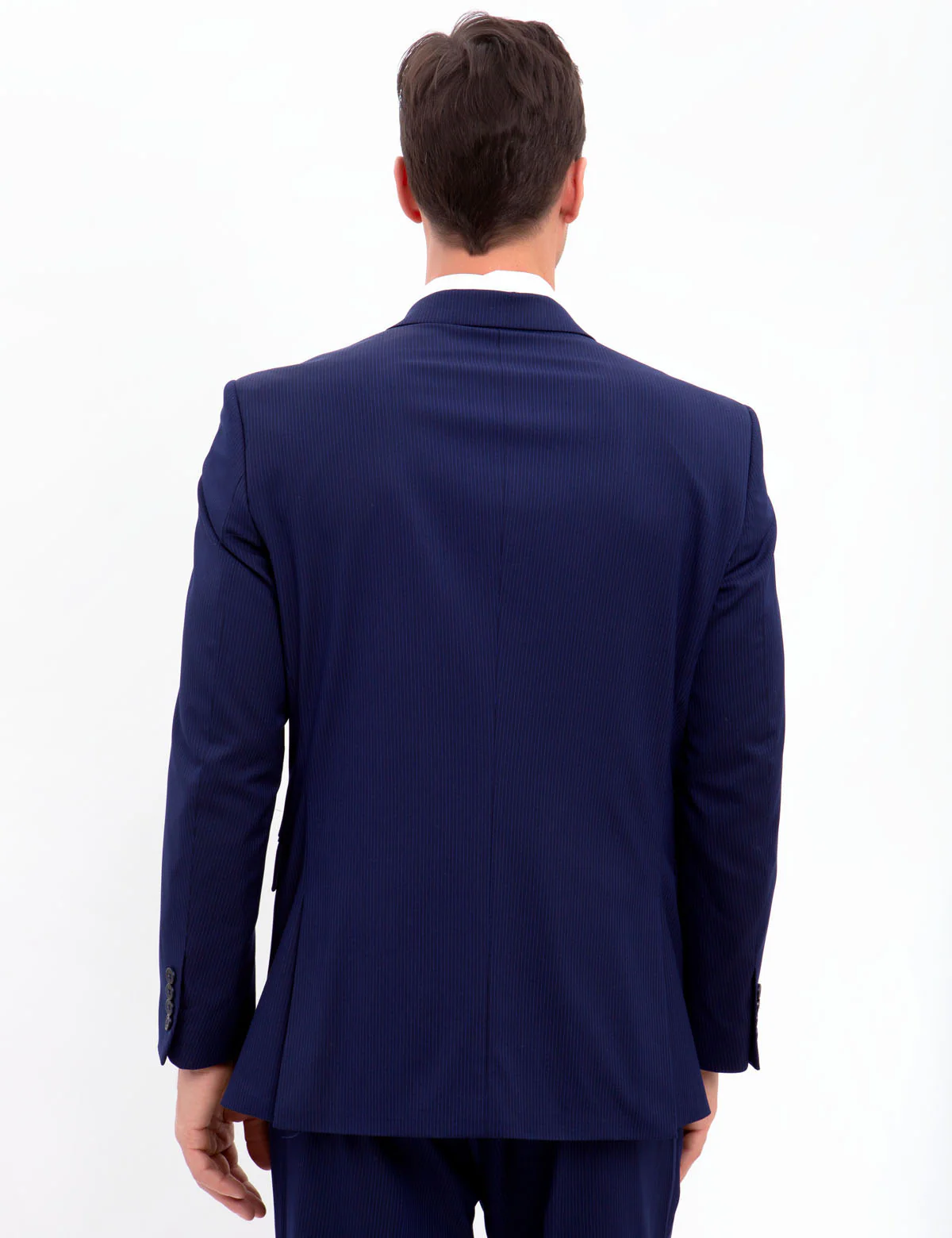 Pinstripe Suit Jacket - Image 4