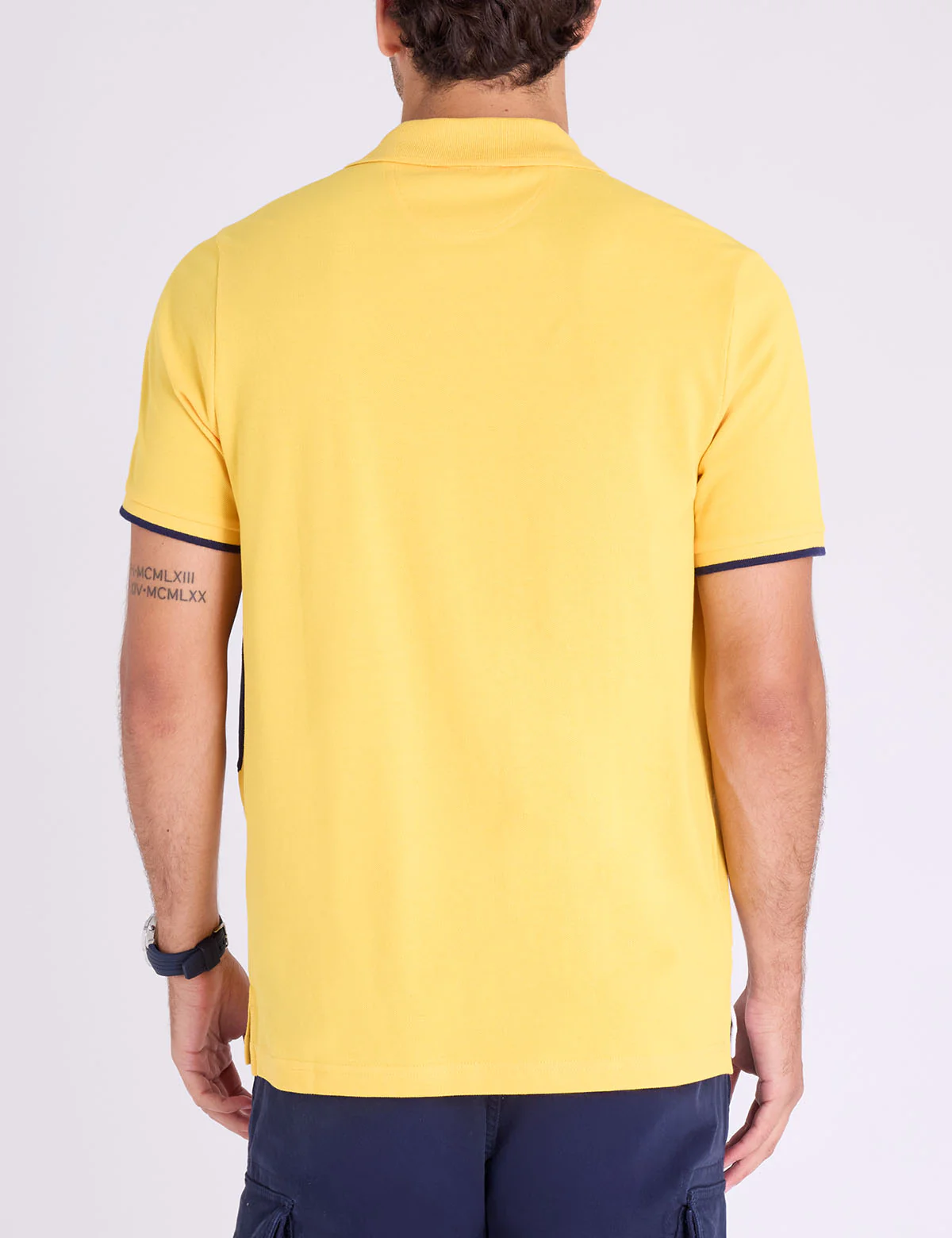 PIQUE COLOR BLOCK ZIPPER POLO SHIRT - Image 7