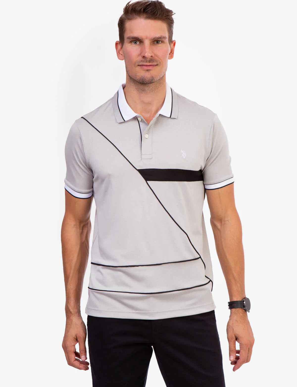 PIQUE COLORBLOCK POLO SHIRT - Image 12