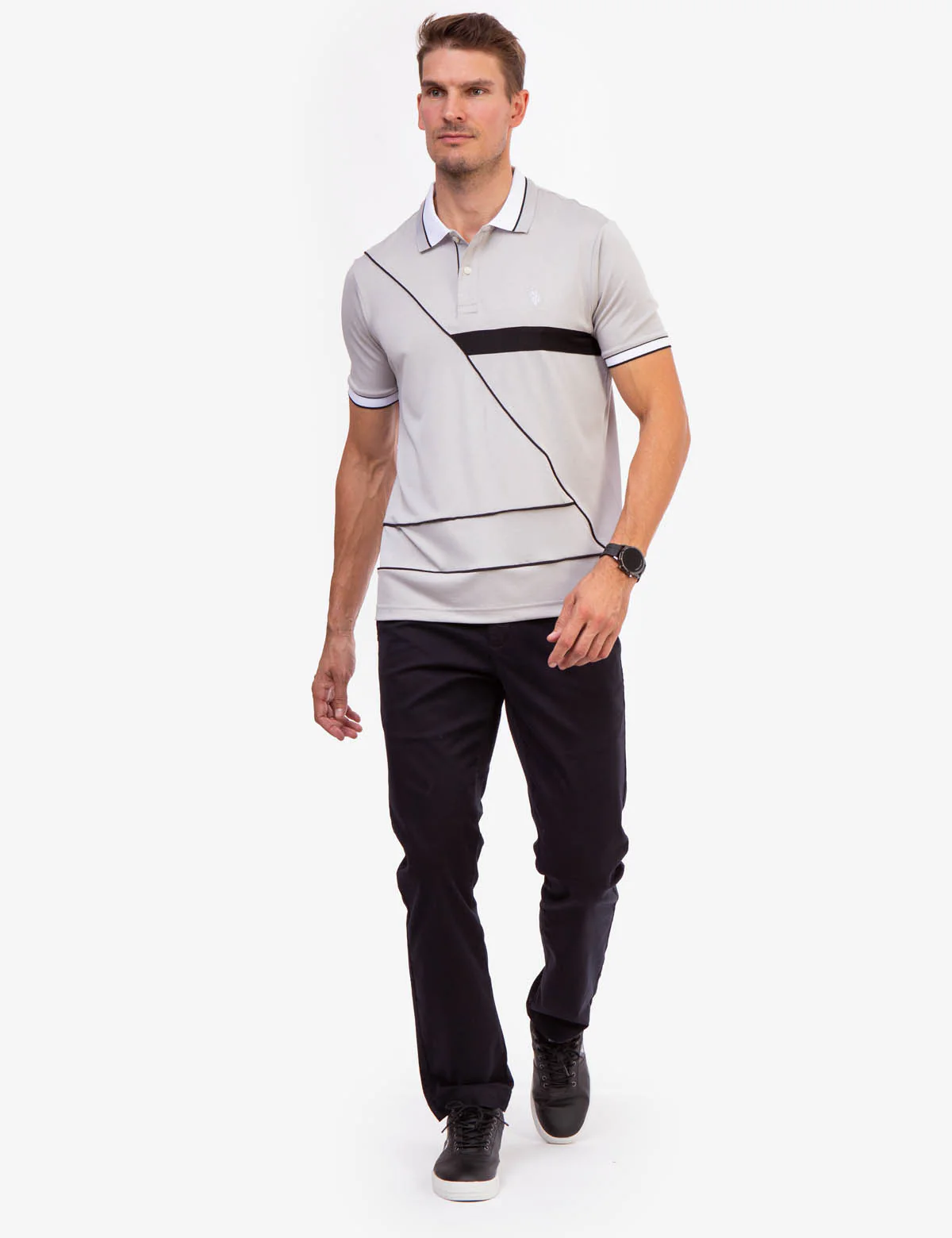 PIQUE COLORBLOCK POLO SHIRT - Image 13