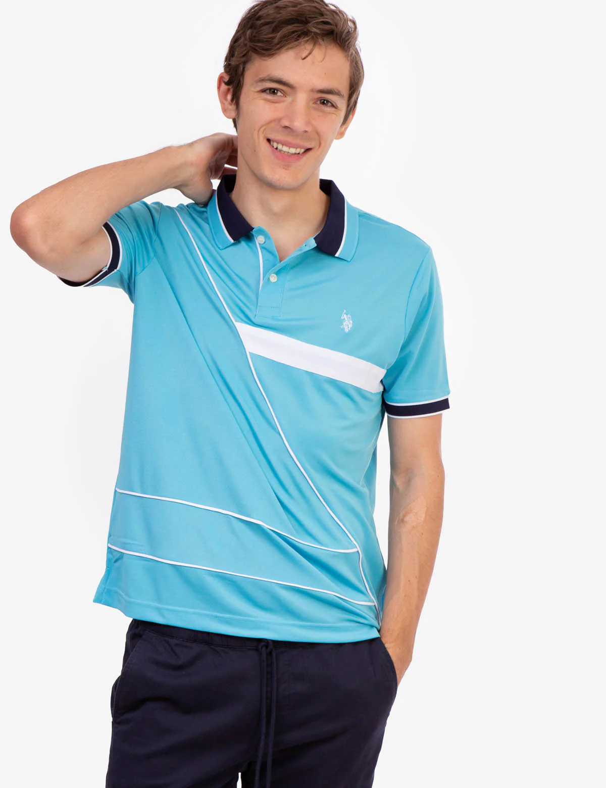 PIQUE COLORBLOCK POLO SHIRT - Image 5