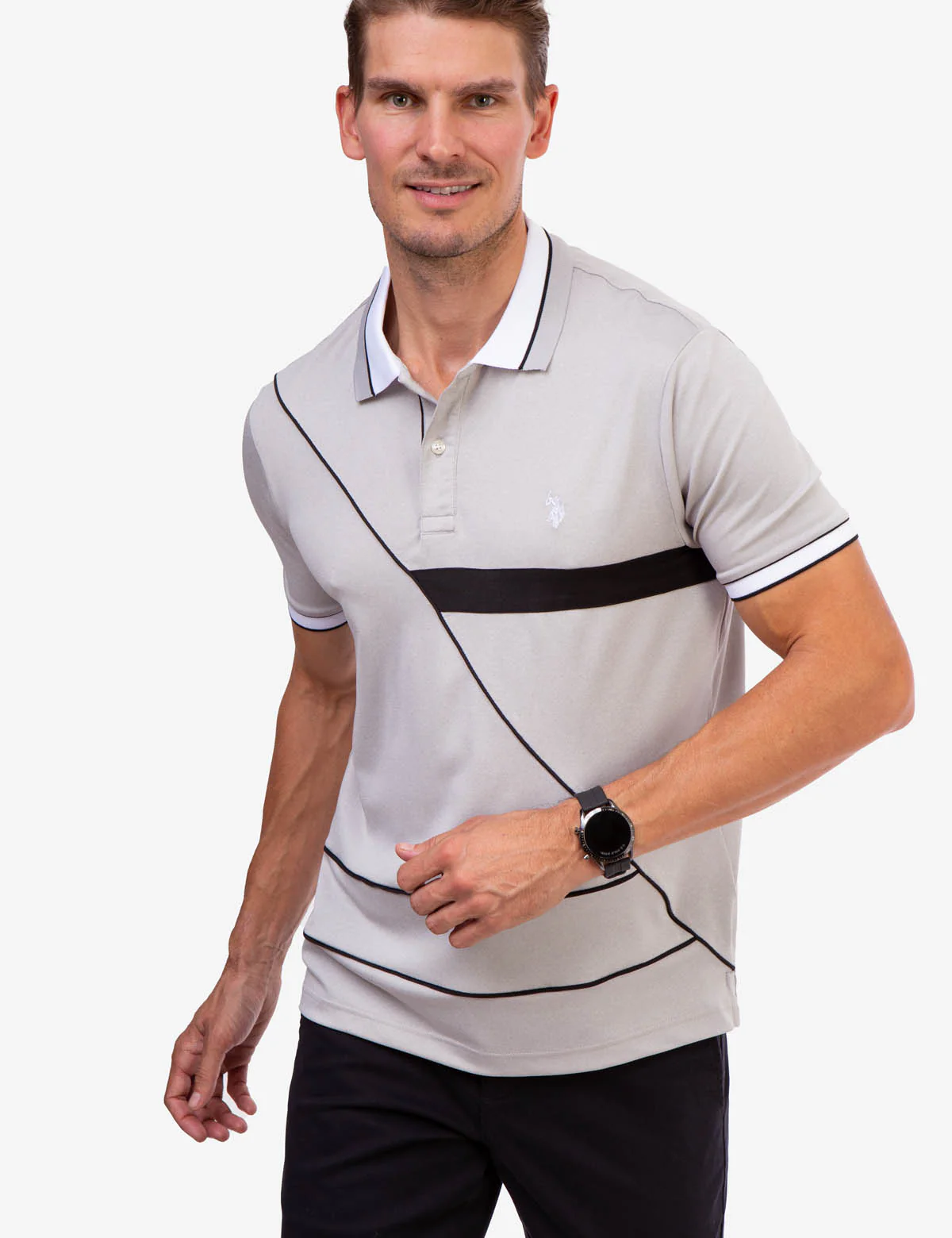 PIQUE COLORBLOCK POLO SHIRT - Image 8
