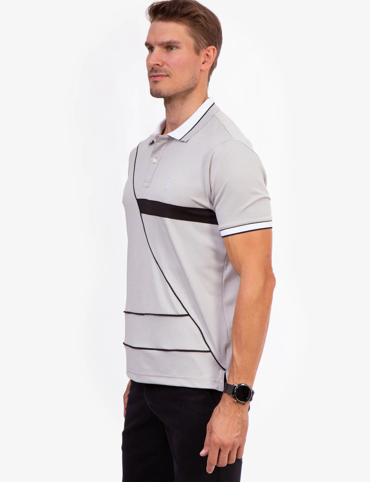PIQUE COLORBLOCK POLO SHIRT - Image 9