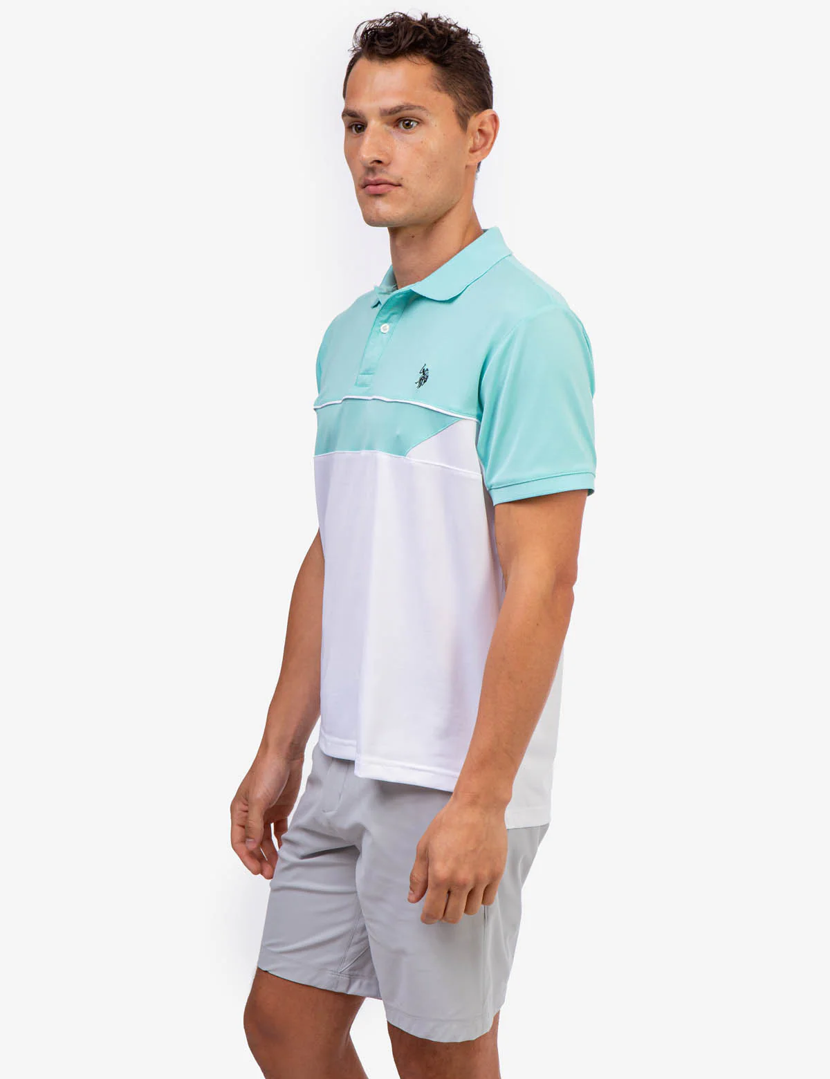PIQUE COLORBLOCK POLO SHIRT - Image 3
