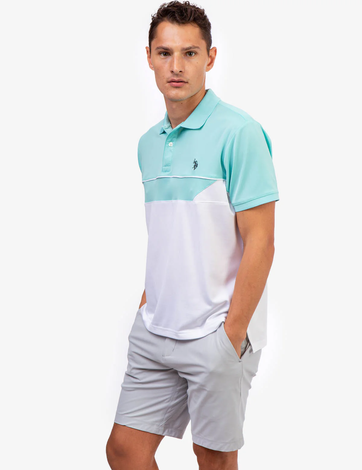 PIQUE COLORBLOCK POLO SHIRT - Image 6