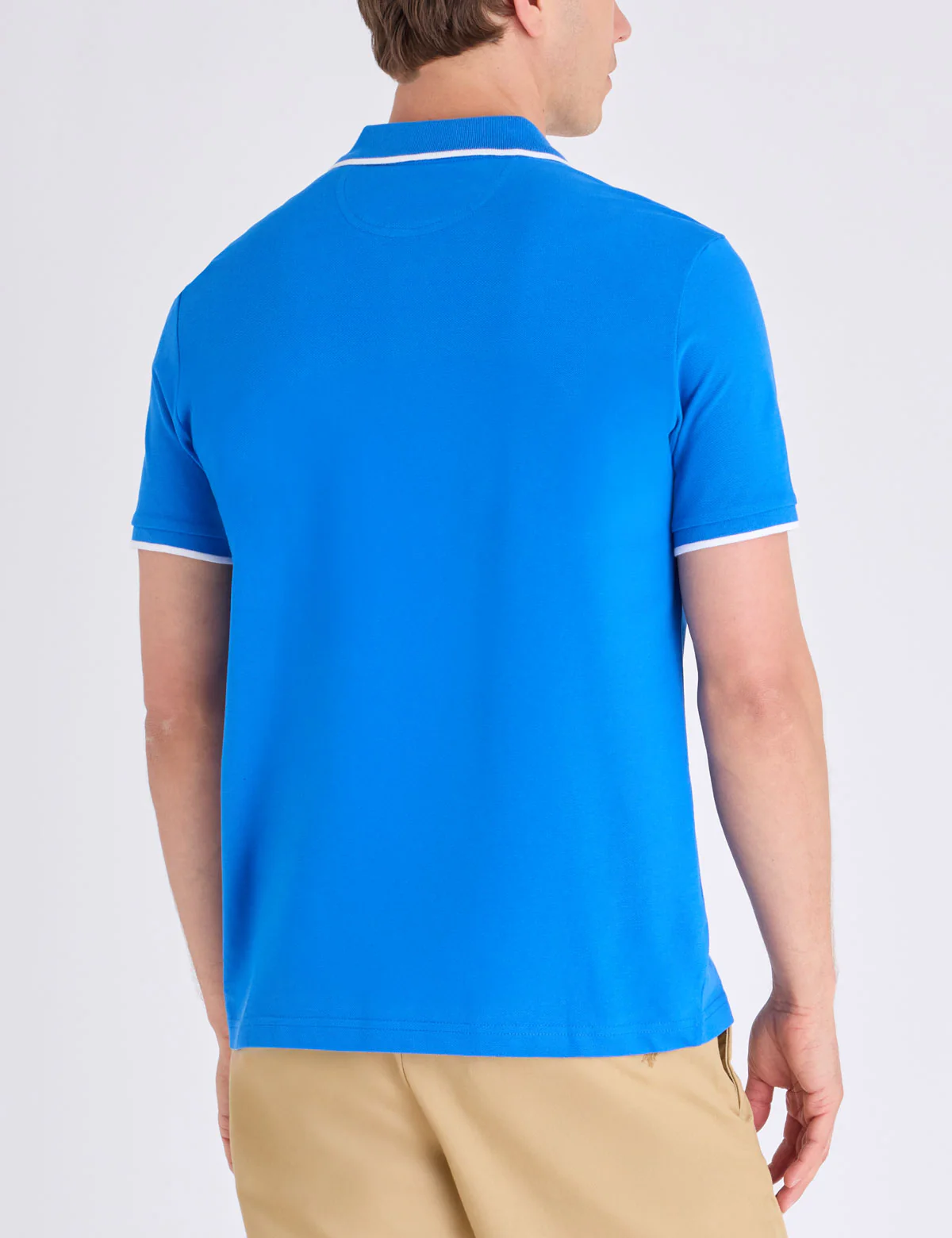 PIQUE POLO SHIRT WITH LOGO EMBLEM - Image 5