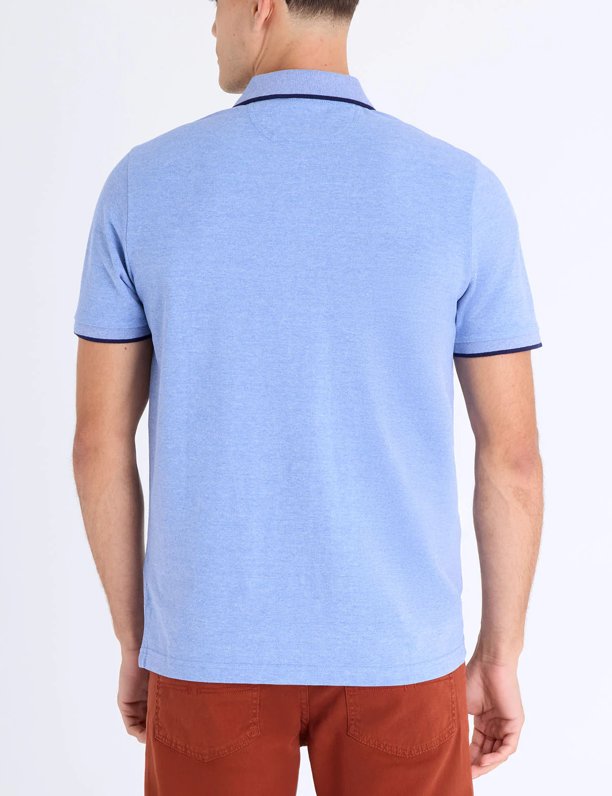 PIQUE POLO SHIRT WITH LOGO EMBLEM - Image 3