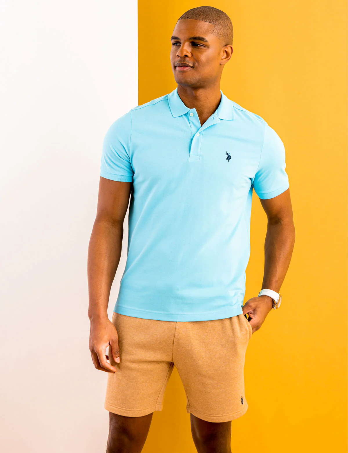 PIQUE SMALL LOGO POLO SHIRT