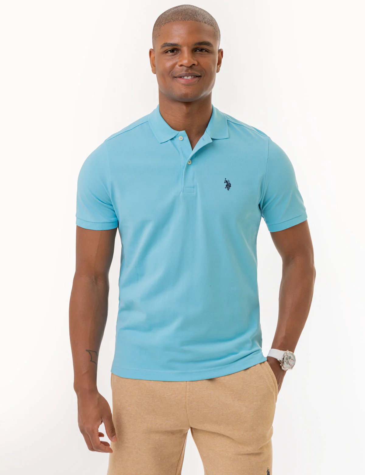 PIQUE SMALL LOGO POLO SHIRT - Image 2